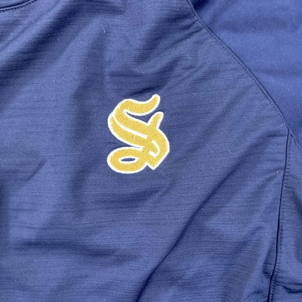 Nike Jacket Men LG Sacramento State Hornets Swoosh Quarter‎ Zip Pullover Pockets